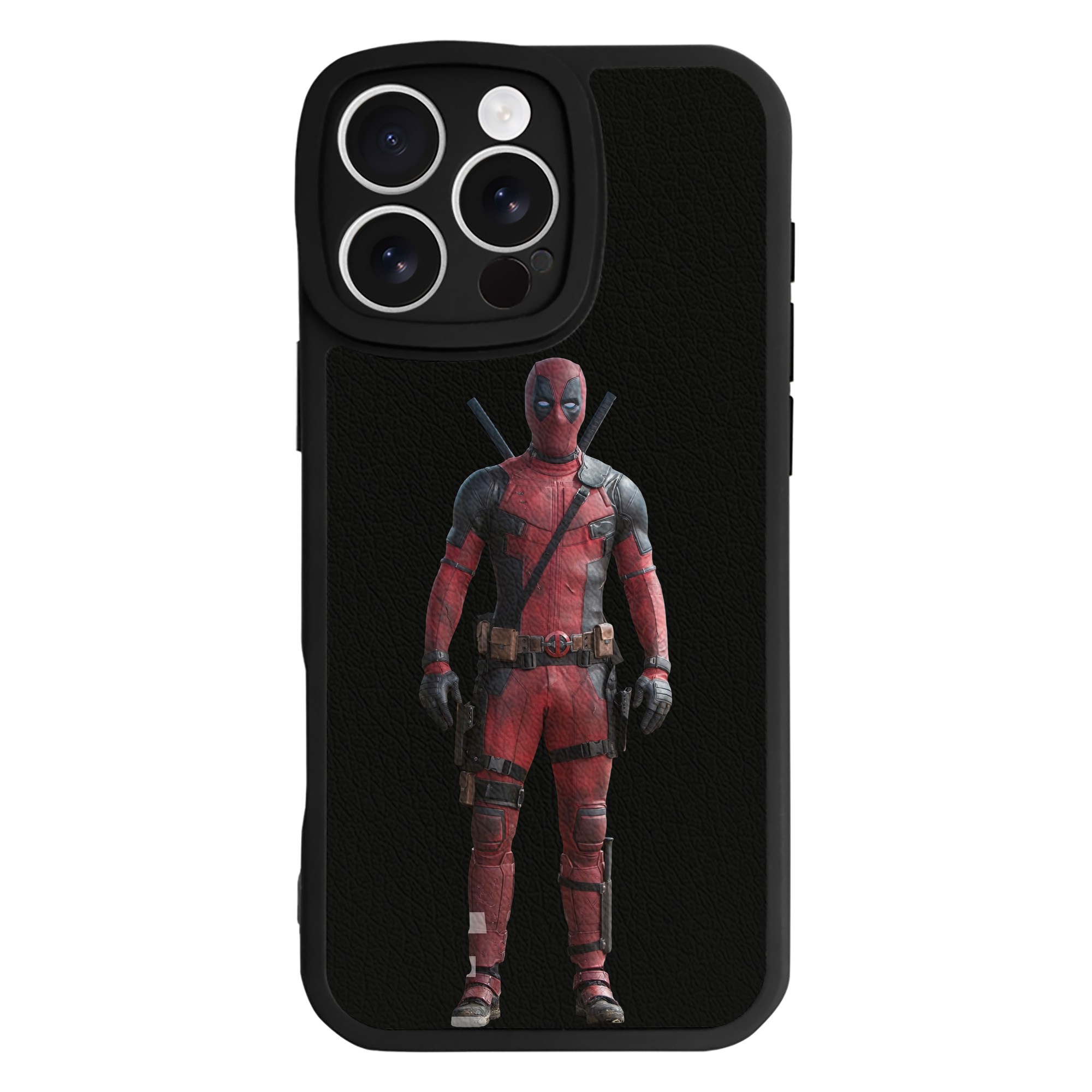 （画像用） Deadpool デッドプール 【iPhone 16シリーズ対応】シリコンスマホケース（レザー調） 材質：シリコン